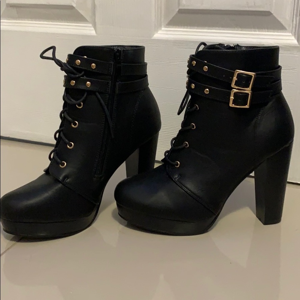 Black Heeled Boots